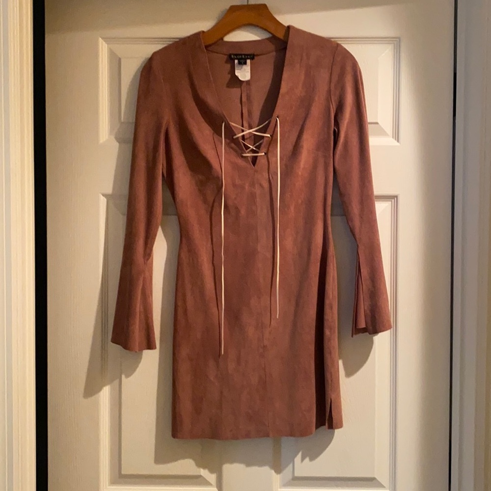 Perfect fit suede mini dress